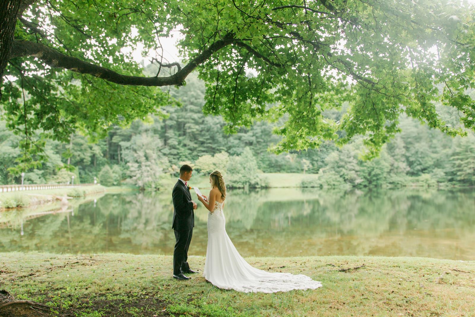 Couple wedding at Kenmure, with every detail seamlessly arranged for their special day.