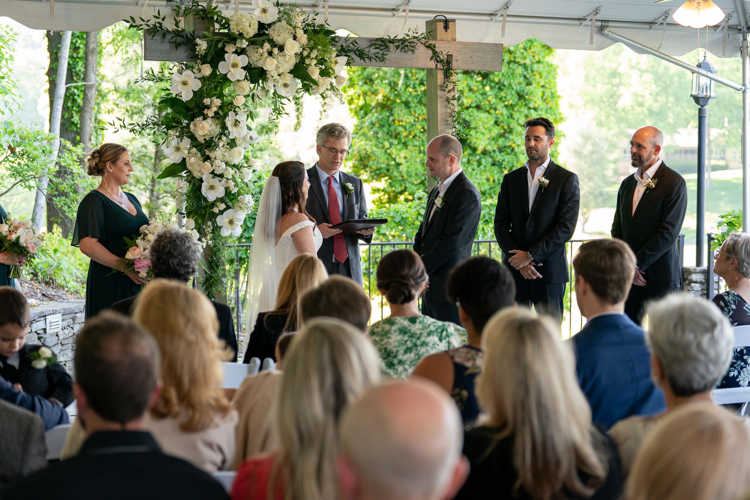 Couple wedding at Kenmure, with every detail seamlessly arranged for their special day.